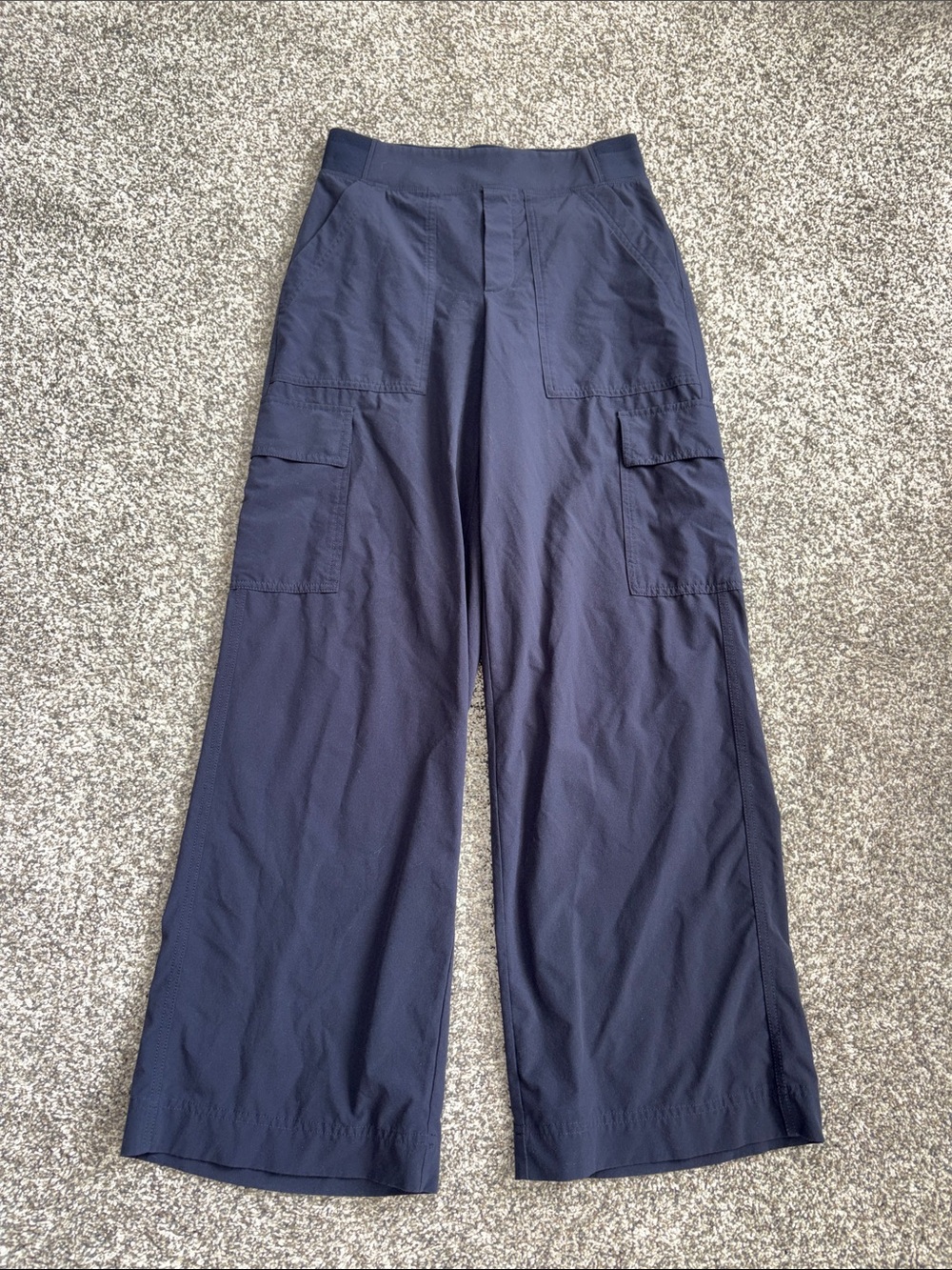 Athleta Brooklyn Heights High Rise Cargo Pant in Navy Blue - Picture 2 of 5